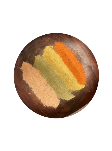 Logo Gran color clays (pink, red, yellow, super green).